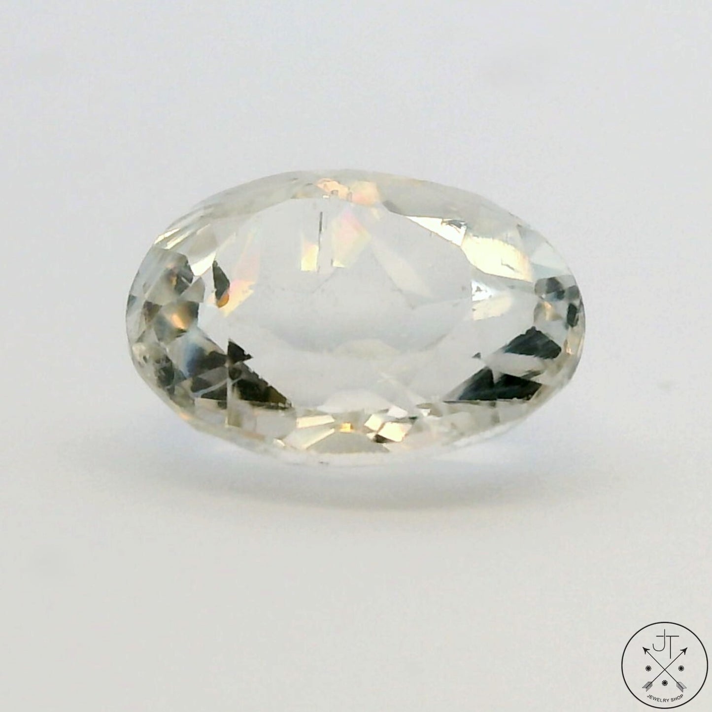 2.42 Carat Natural Light Pink Topaz 9x7 mm Oval Faceted Gemstone Certified