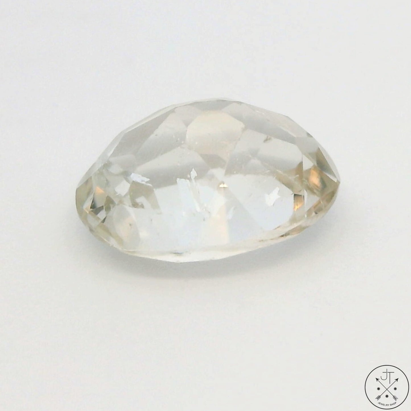 2.42 Carat Natural Light Pink Topaz 9x7 mm Oval Faceted Gemstone Certified