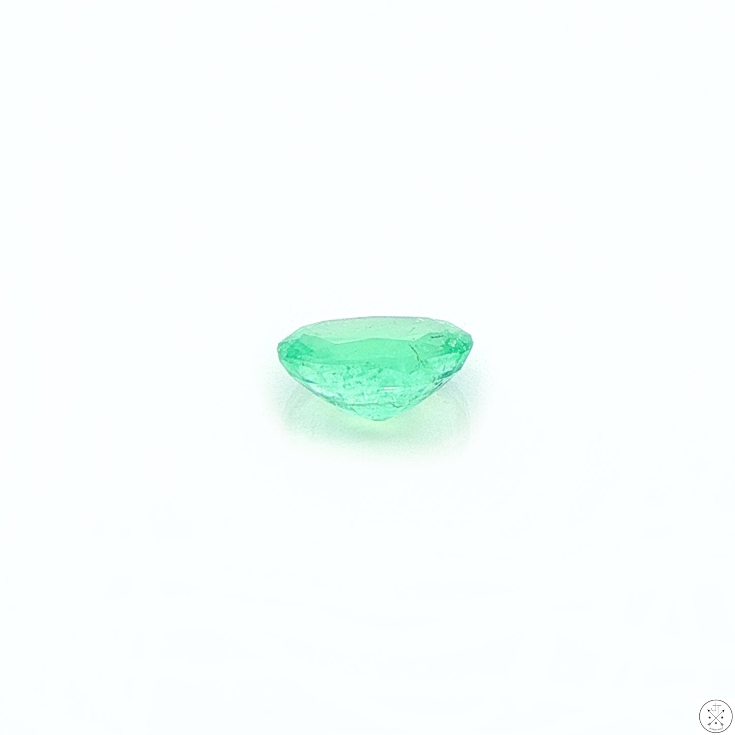 1.26 carat Natural Colombian Emerald 8x6 mm Oval Faceted Gemstones