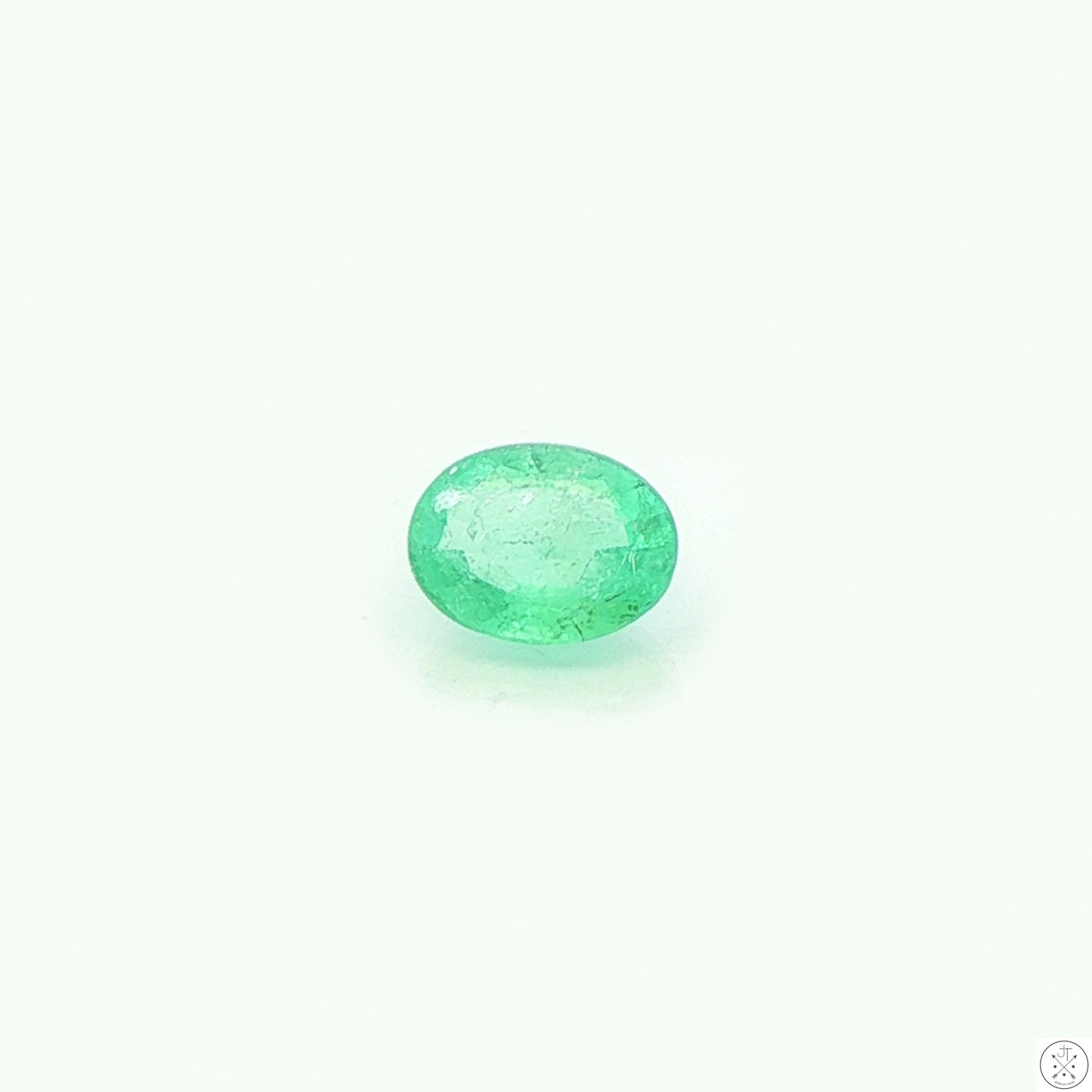 1.26 carat Natural Colombian Emerald 8x6 mm Oval Faceted Gemstones
