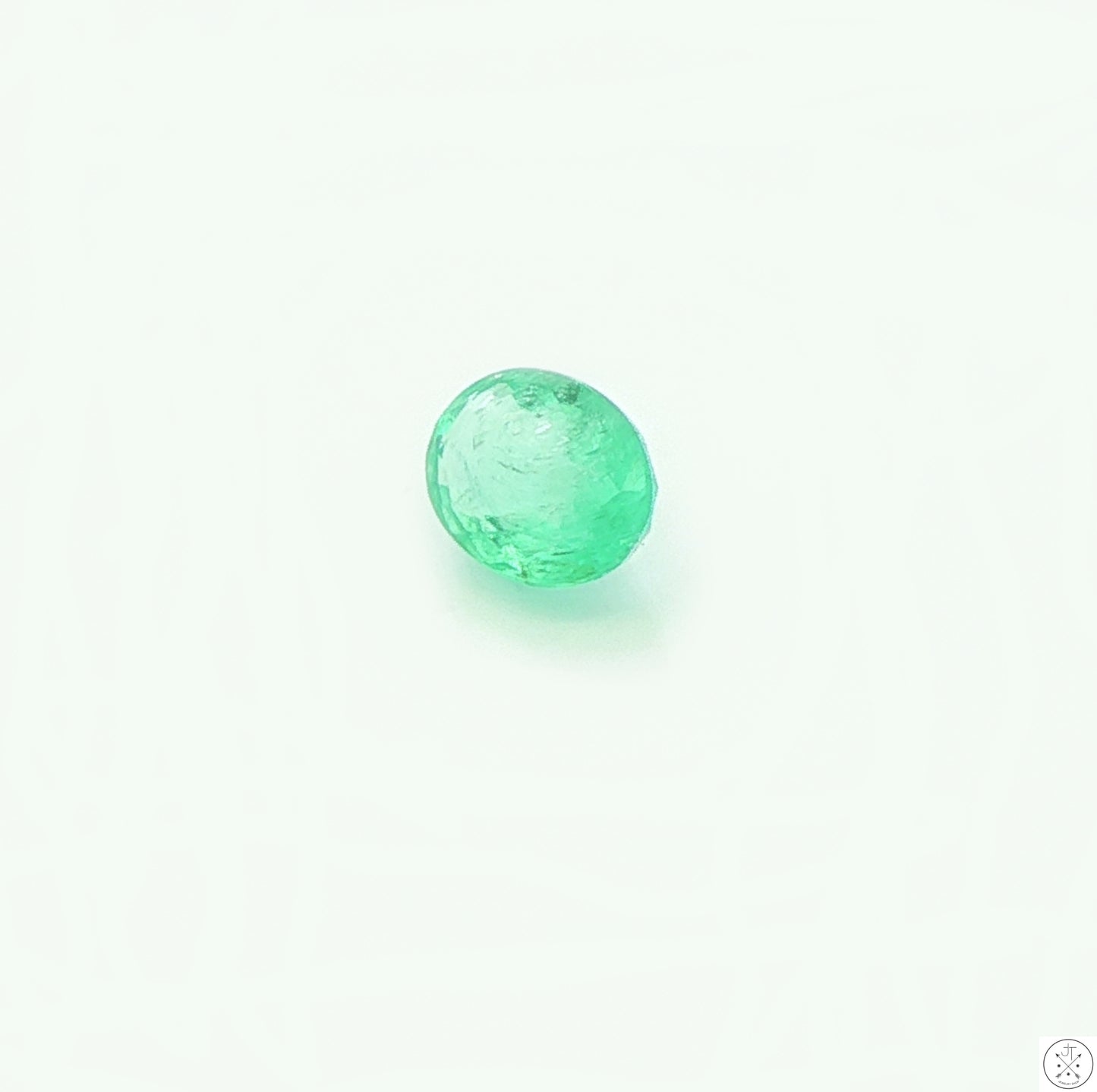 1.26 carat Natural Colombian Emerald 8x6 mm Oval Faceted Gemstones