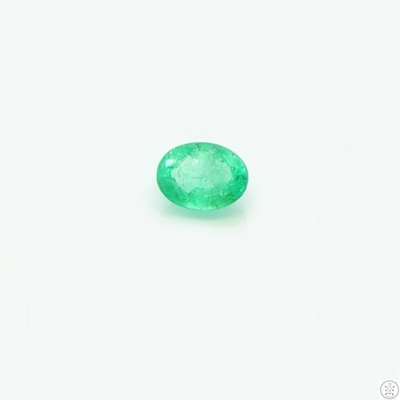 1.26 carat Natural Colombian Emerald 8x6 mm Oval Faceted Gemstones