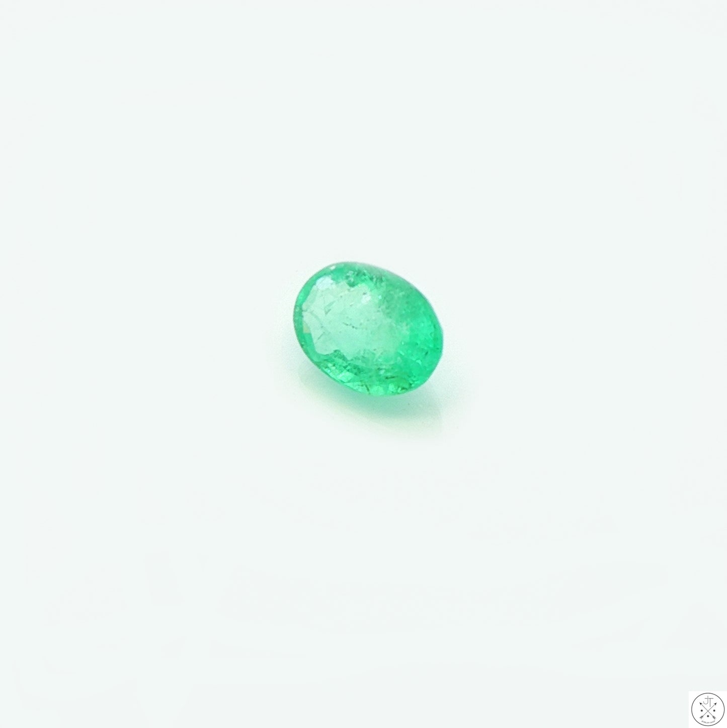 1.26 carat Natural Colombian Emerald 8x6 mm Oval Faceted Gemstones