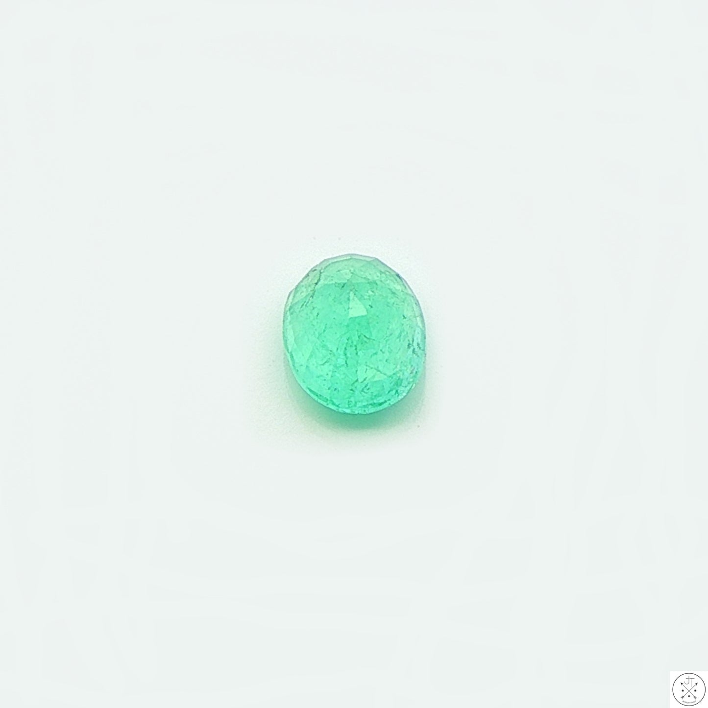 1.26 carat Natural Colombian Emerald 8x6 mm Oval Faceted Gemstones