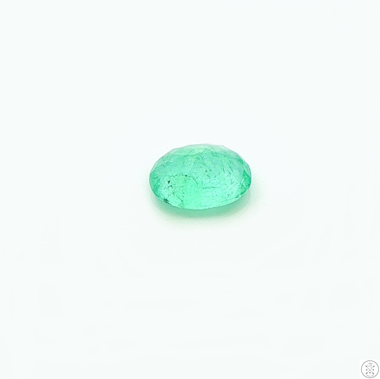 1.26 carat Natural Colombian Emerald 8x6 mm Oval Faceted Gemstones