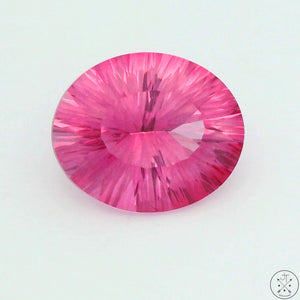 5.11 Carat Pure Pink Treated Natural Topaz 12x10 mm Oval Faceted Gemstone