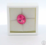 5.11 Carat Pure Pink Treated Natural Topaz 12x10 mm Oval Faceted Gemstone