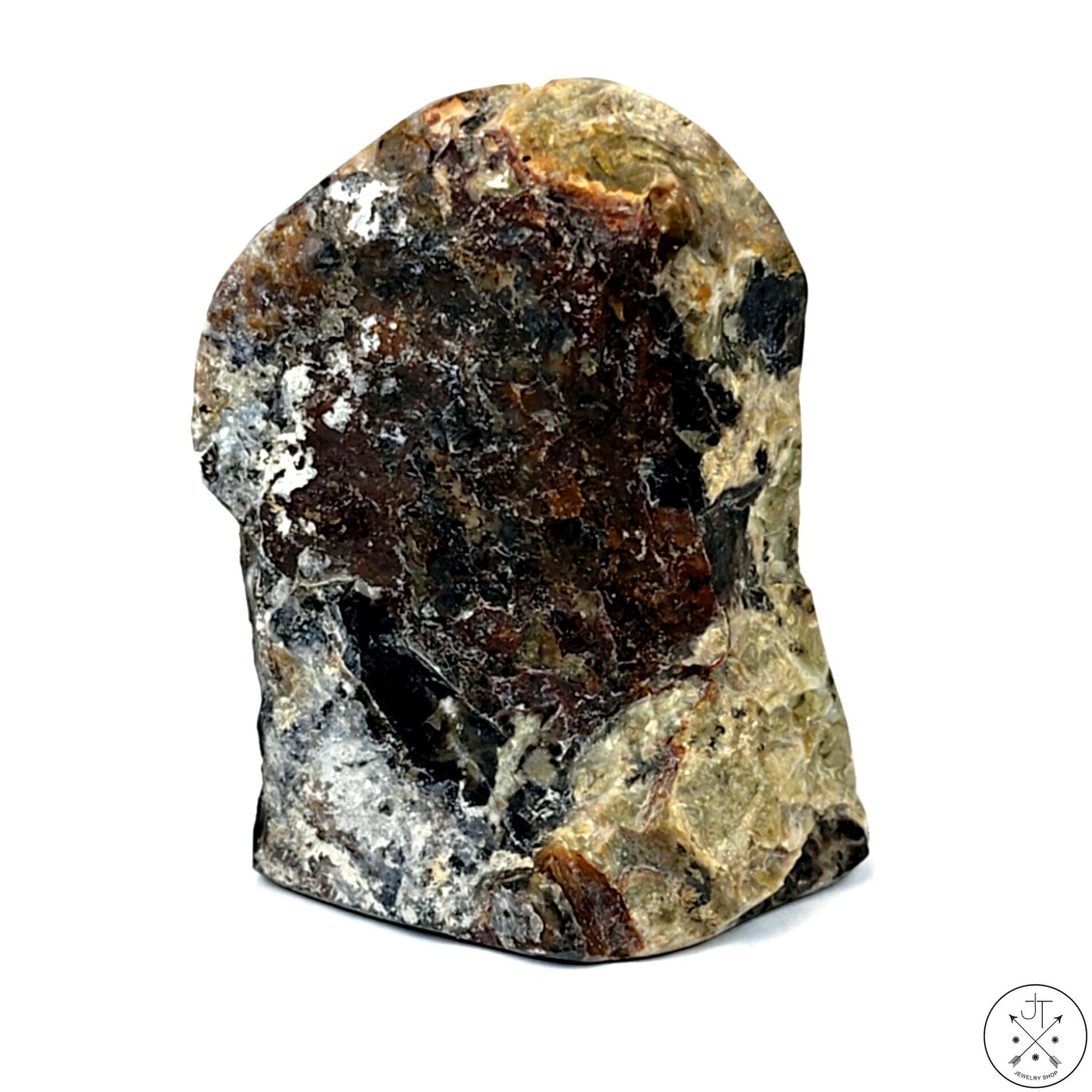 New Free-Standing Turkish Colla Petrified Wood Specimen 3 Inch 143g Display