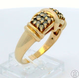 10k Yellow Gold Mens Ring with 1/3 ctw Diamonds Size 11.25