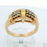 10k Yellow Gold Mens Ring with 1/3 ctw Diamonds Size 11.25