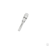 14k White Gold Past Present Future Ring with 1/2 ctw Diamonds Size 5