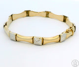 Vintage 14k Yellow Gold 7 Inch Link Bracelet Turkey