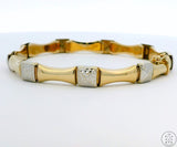 Vintage 14k Yellow Gold 7 Inch Link Bracelet Turkey