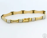 Vintage 14k Yellow Gold 7 Inch Link Bracelet Turkey