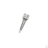 10k White Gold Engagement Ring with 1/2 ctw Diamonds Size 6.75 Keepsake Nearly New