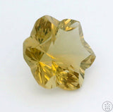 7.80 Carat Lemon Quartz 14 x 14 Fantasy Flower Natural Gemstone