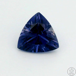 1.95 Carat Natural Iolite 9 mm Trillion Cut Faceted Gemstone