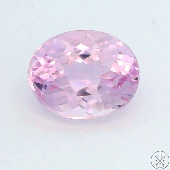 4.22 Carat Natural Kunzite 11 x 9 mm Oval Faceted Gemstone