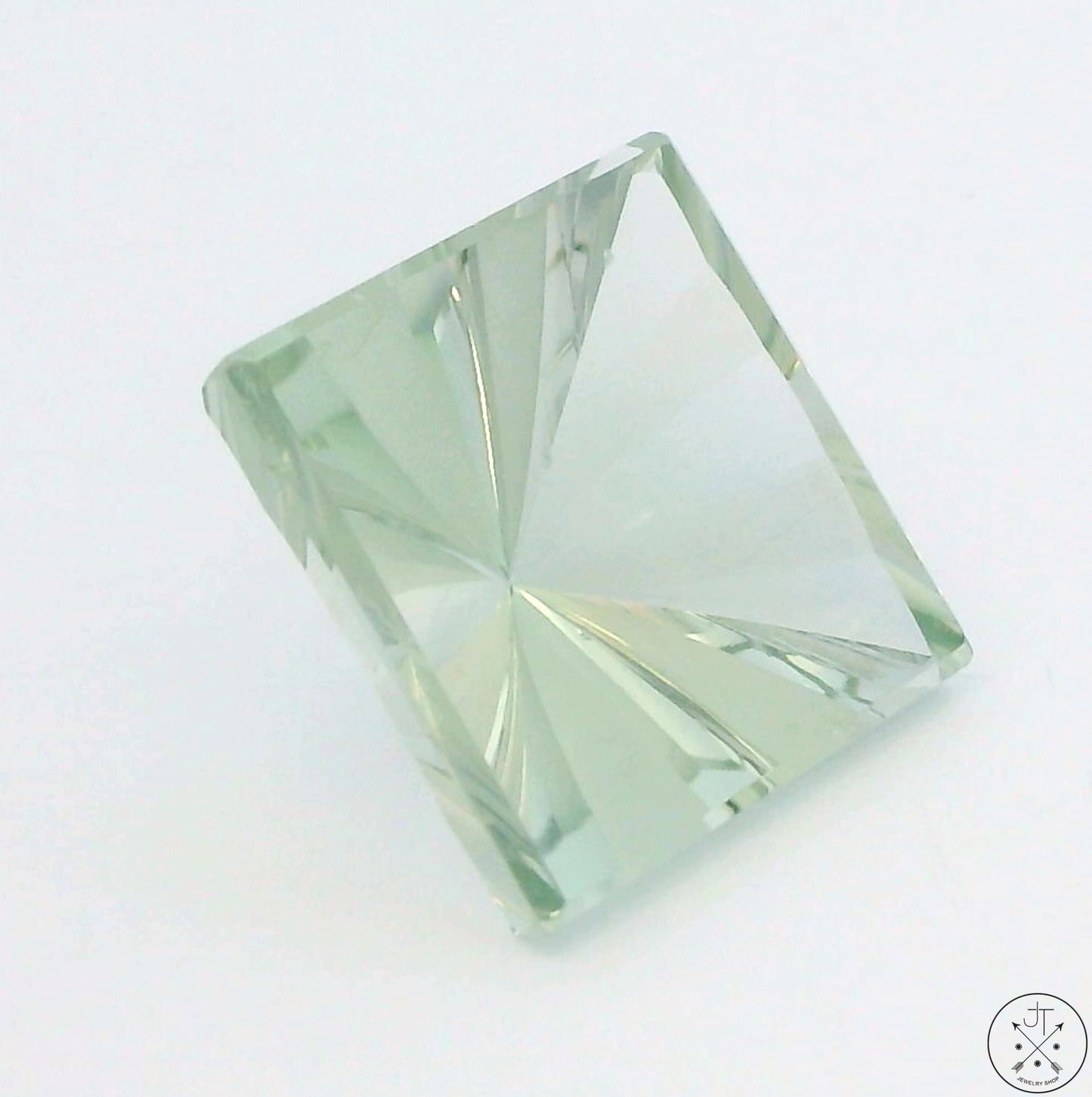 10.08 Carat Natural Aquamarine 14 x 14 Custom Square Cut Faceted Gemstone AA