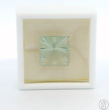 10.08 Carat Natural Aquamarine 14 x 14 Custom Square Cut Faceted Gemstone AA