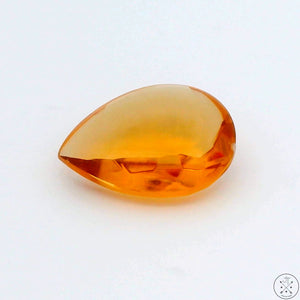 6.18 carat Natural Citrine 16 x 12 mm Teardrop Faceted Gemstone Pear