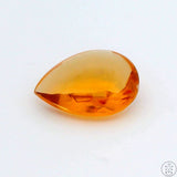 6.18 carat Natural Citrine 16 x 12 mm Teardrop Faceted Gemstone Pear