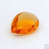 6.18 carat Natural Citrine 16 x 12 mm Teardrop Faceted Gemstone Pear