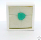 2.8 Carat Natural Aquaprase Chalcedony 9.8 mm Trillion Faceted Gemstone