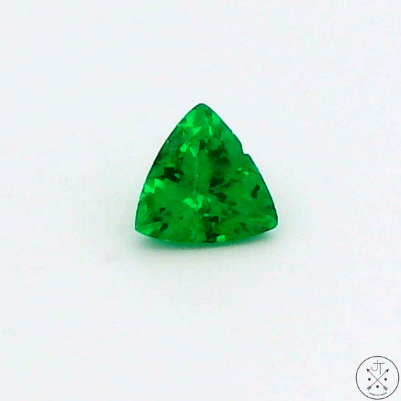 .45 Carat Natural Tsavorite Garnet 5 mm Trillion Faceted Gemstone