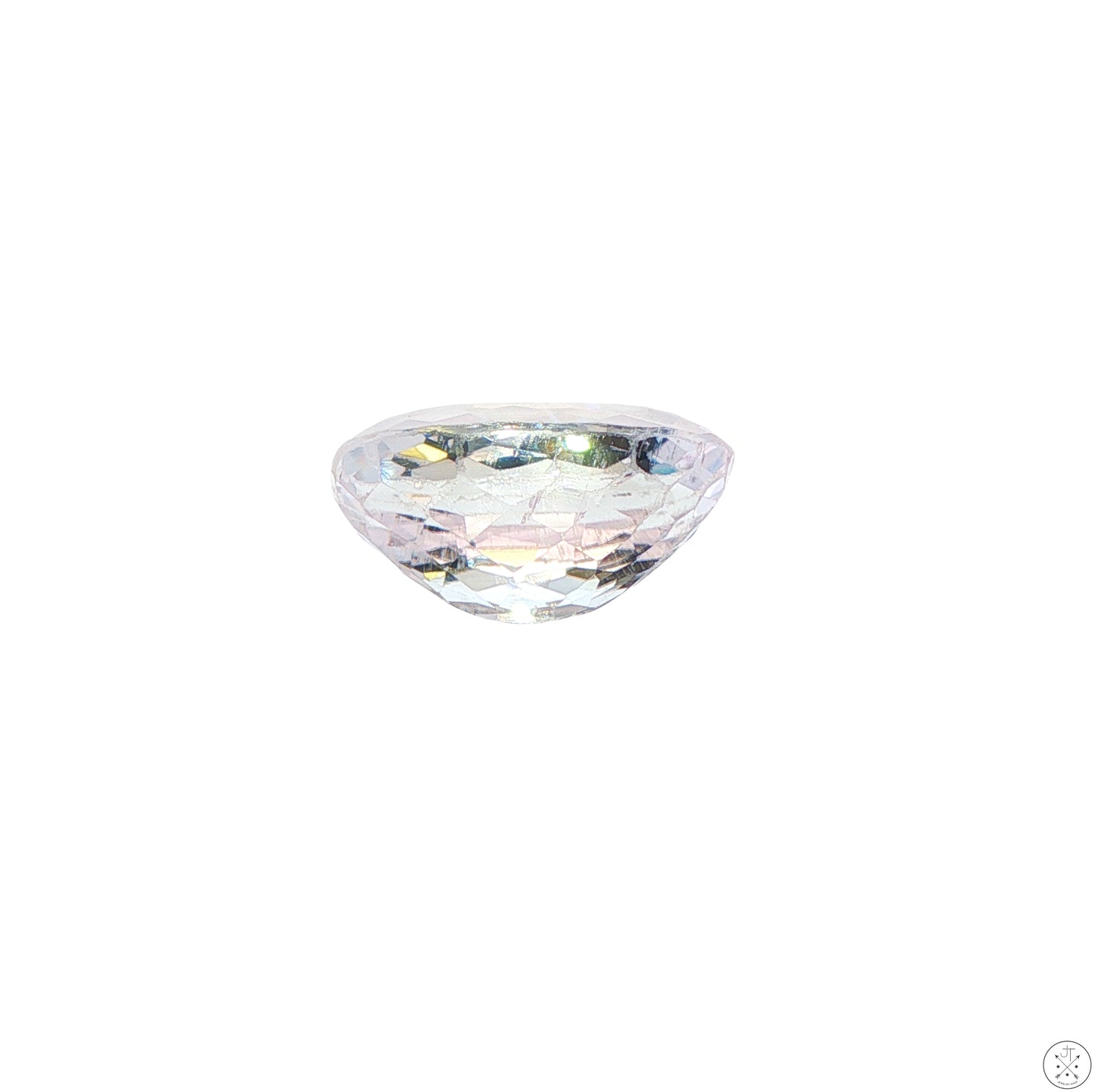 8.02 Carat Natural Kunzite 15.4 x 8.5 mm Oval Faceted Gemstone Loose Pink