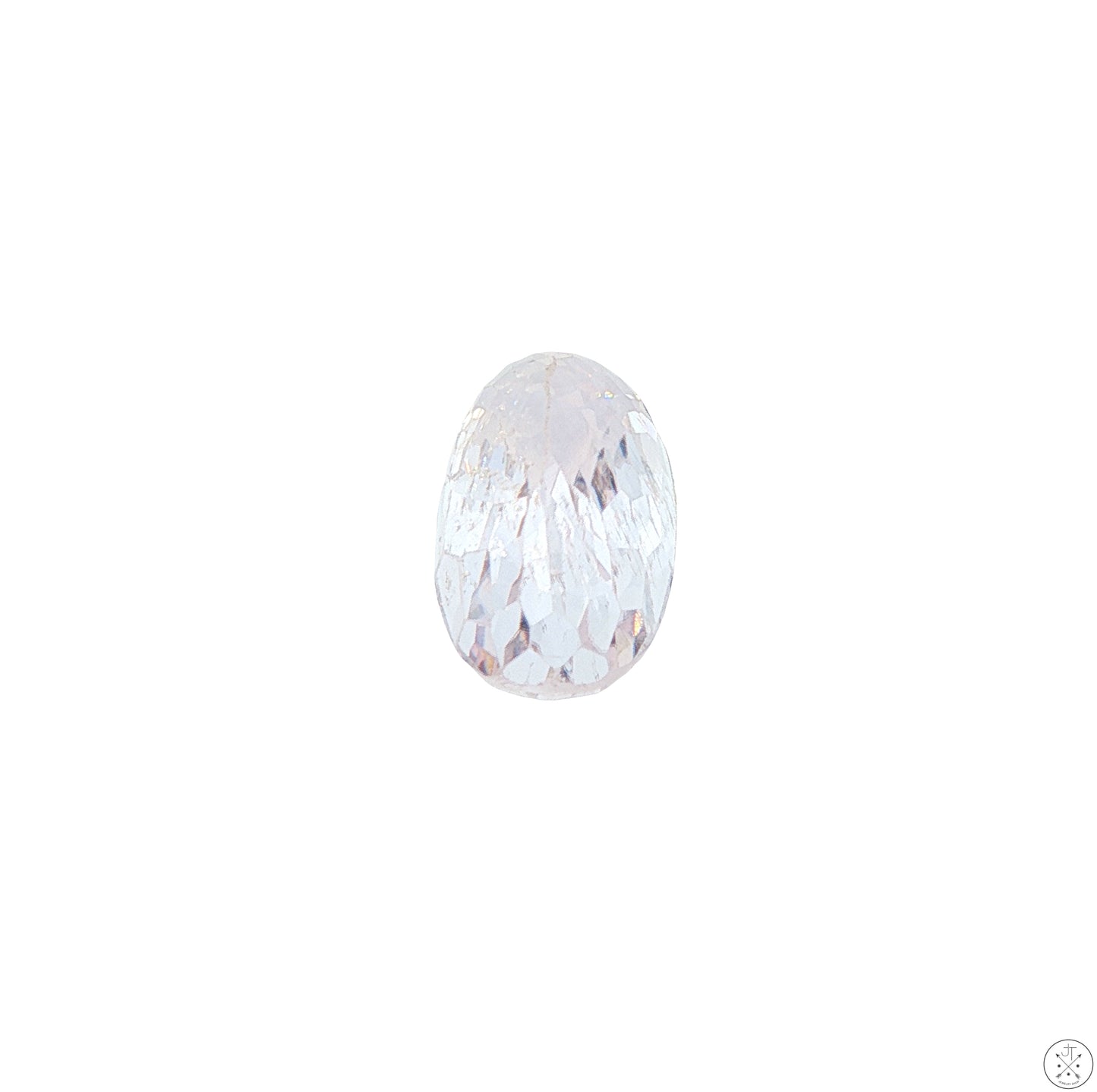 8.02 Carat Natural Kunzite 15.4 x 8.5 mm Oval Faceted Gemstone Loose Pink