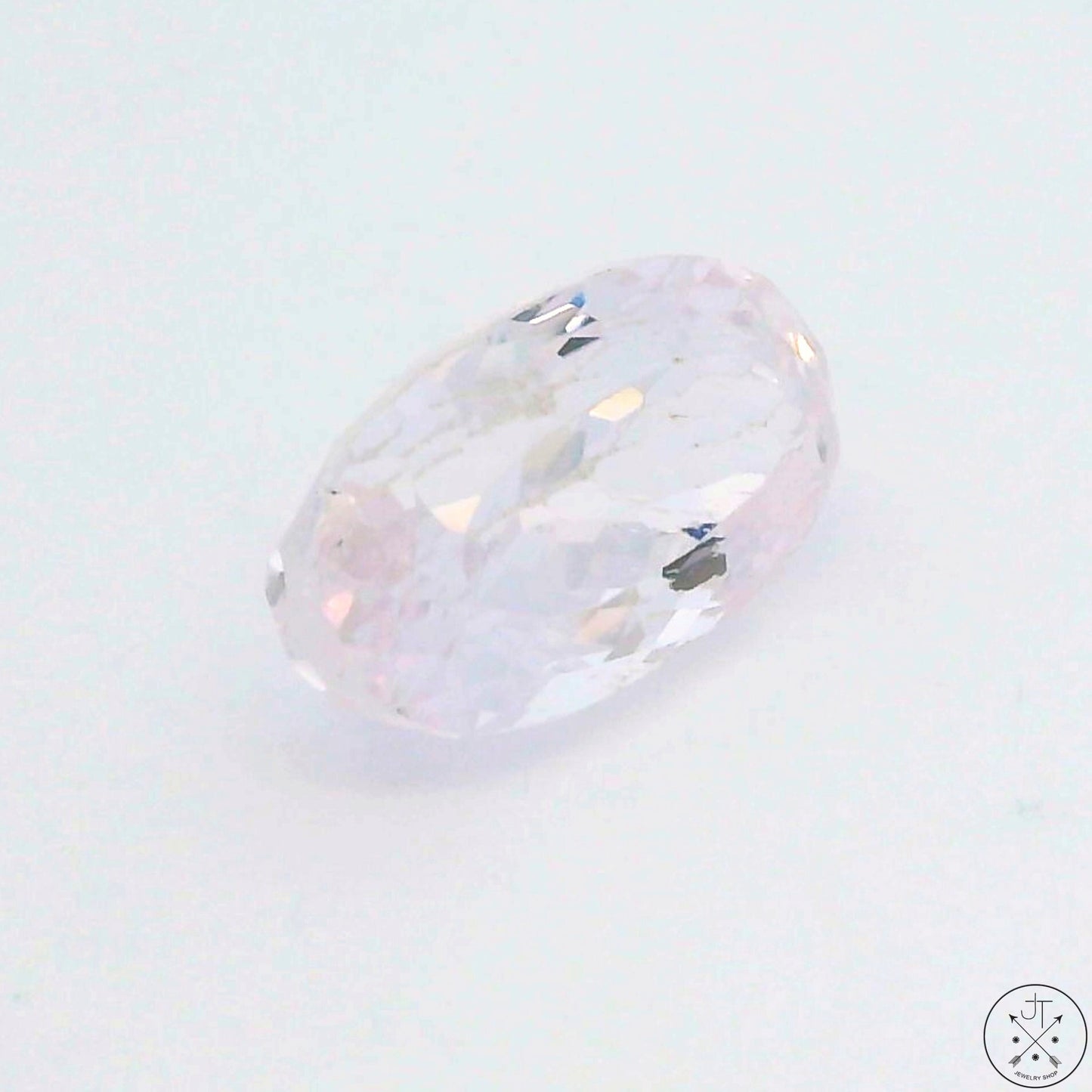 8.02 Carat Natural Kunzite 15.4 x 8.5 mm Oval Faceted Gemstone Loose Pink