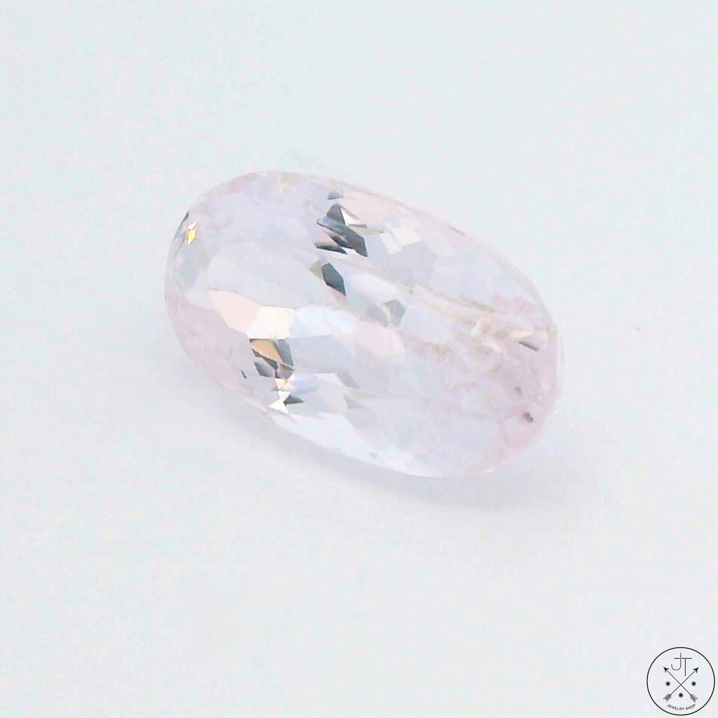 8.02 Carat Natural Kunzite 15.4 x 8.5 mm Oval Faceted Gemstone Loose Pink