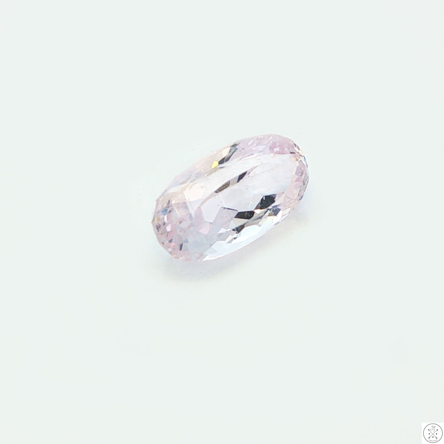 8.02 Carat Natural Kunzite 15.4 x 8.5 mm Oval Faceted Gemstone Loose Pink