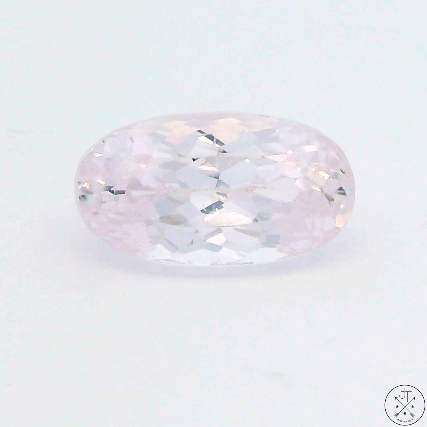 8.02 Carat Natural Kunzite 15.4 x 8.5 mm Oval Faceted Gemstone Loose Pink