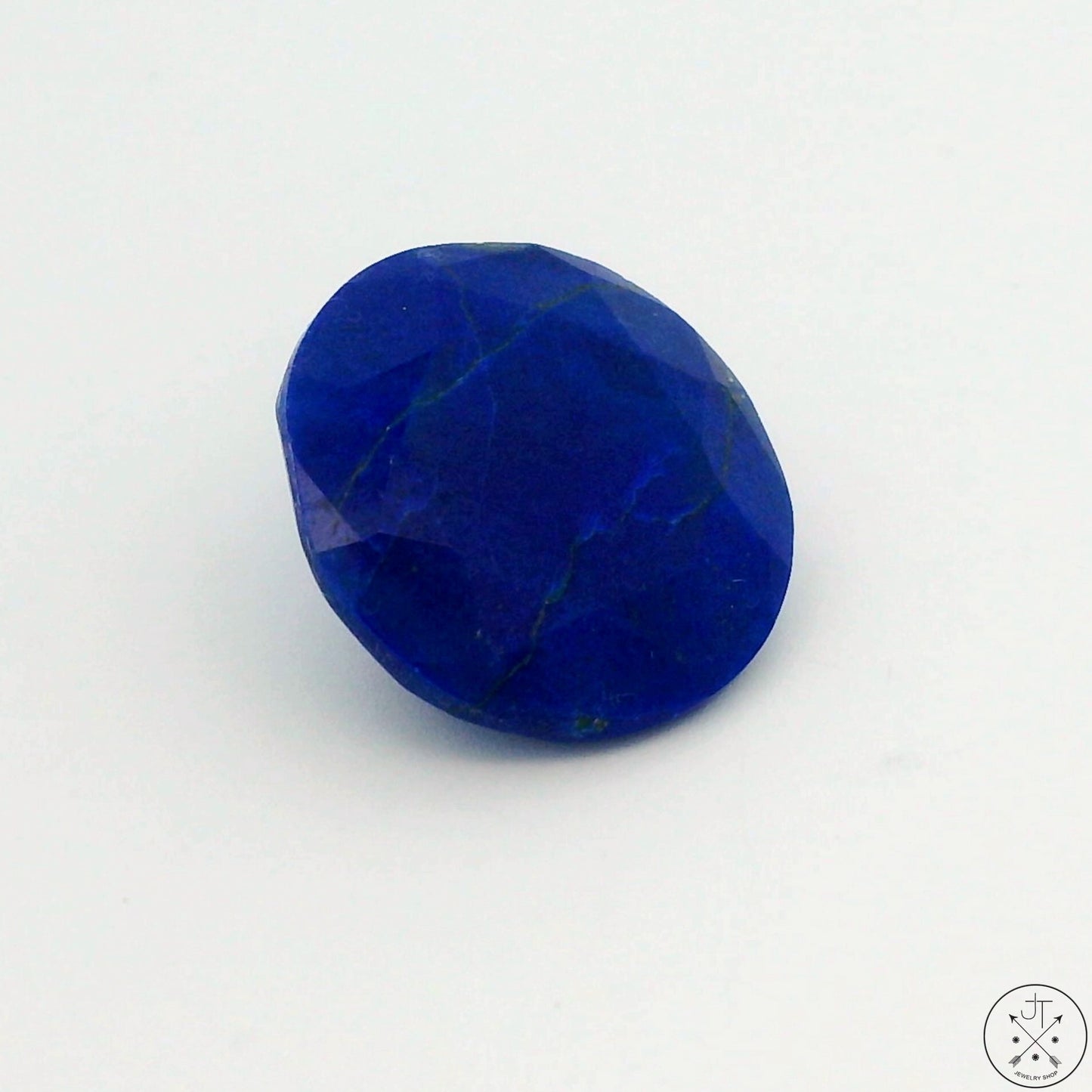 10.3 Carat Natural Lapis Lazuli 16 mm Round Faceted Gemstone Loose