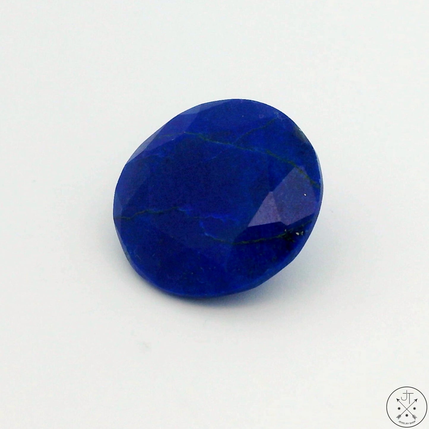 10.3 Carat Natural Lapis Lazuli 16 mm Round Faceted Gemstone Loose