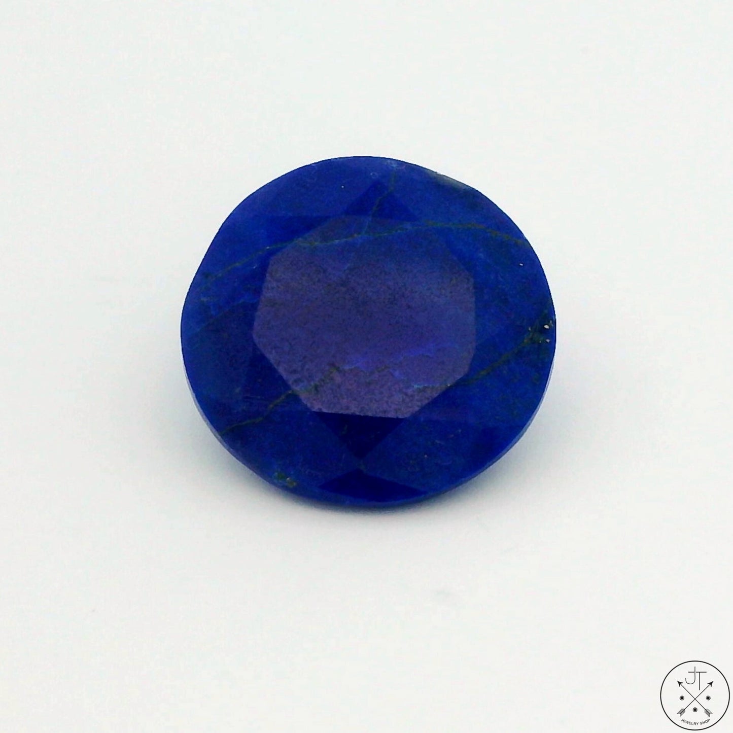 10.3 Carat Natural Lapis Lazuli 16 mm Round Faceted Gemstone Loose