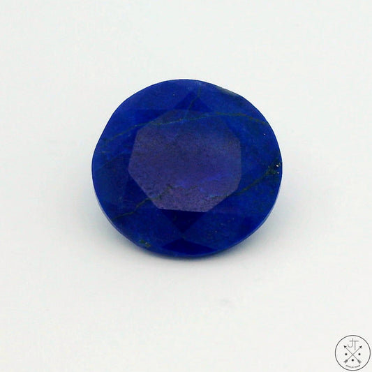 10.3 Carat Natural Lapis Lazuli 16 mm Round Faceted Gemstone Loose