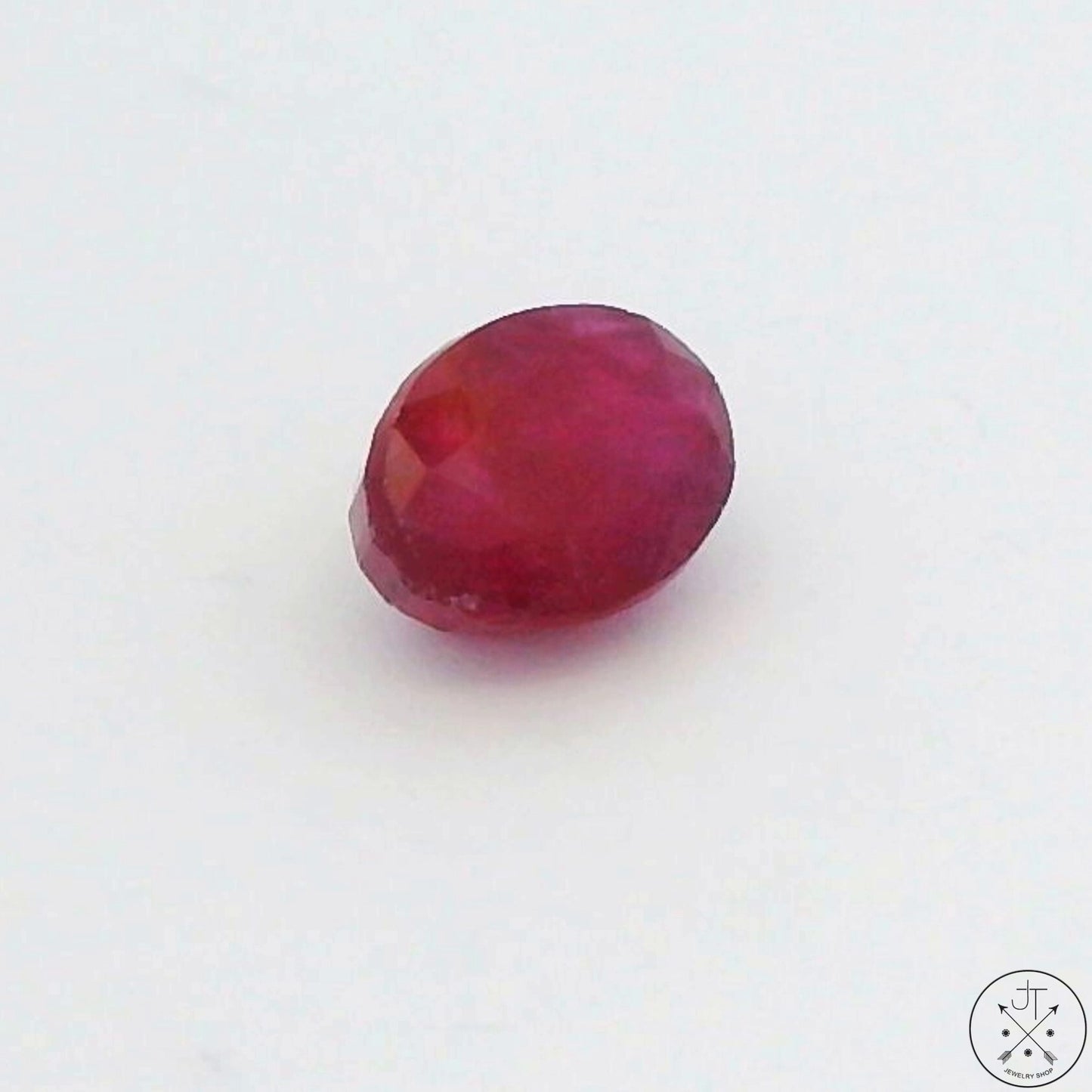1.40 Carat 7 x 5 mm Natural Ruby Oval Faceted Gemstone Sri Lanka