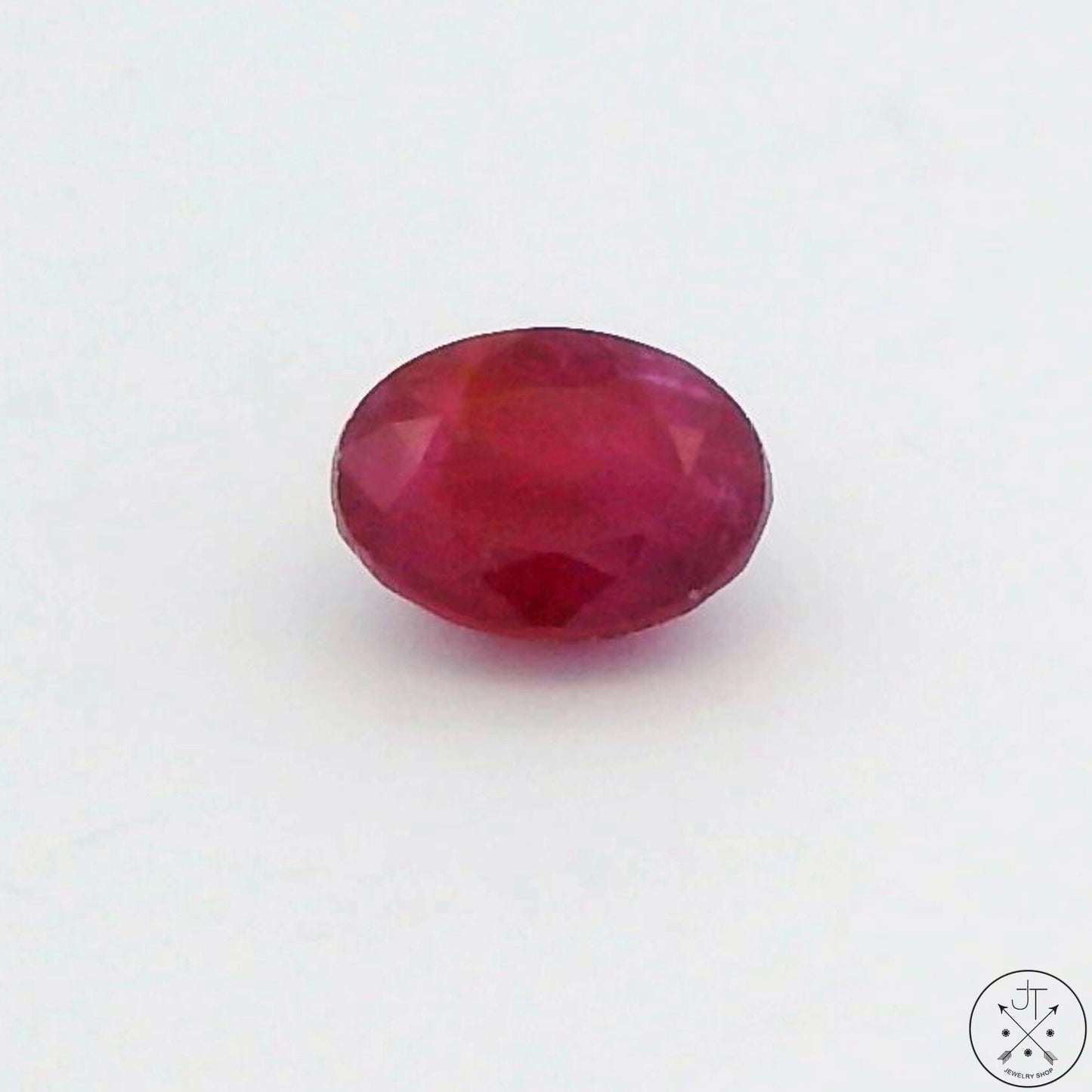1.40 Carat 7 x 5 mm Natural Ruby Oval Faceted Gemstone Sri Lanka