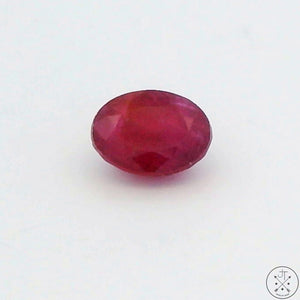 1.40 Carat 7 x 5 mm Natural Ruby Oval Faceted Gemstone Sri Lanka