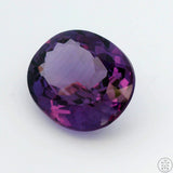 29.14 Carat Purple Sapphire 21 x 17 mm Oval Lab Created Gemstone