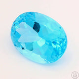 26.6 Carat Swiss Blue Natural Topaz 20x15 mm Oval Faceted Gemstone