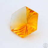 5.08 carat Natural Citrine 12 mm Fantasy Cut Hexagon Gemstone