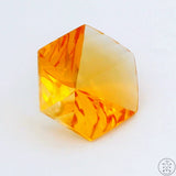 5.08 carat Natural Citrine 12 mm Fantasy Cut Hexagon Gemstone