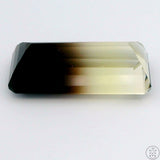 18.44 Carat Bi-Color Smoky Quartz 24 x 12 mm Emerald Cut Natural Gemstone