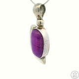 Vintage Navajo Sterling Silver Pendant with Sugilite Signed Bonnie Sandoval