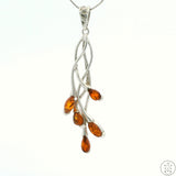 Sterling Silver Pendant with Baltic Amber