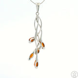 Sterling Silver Pendant with Baltic Amber